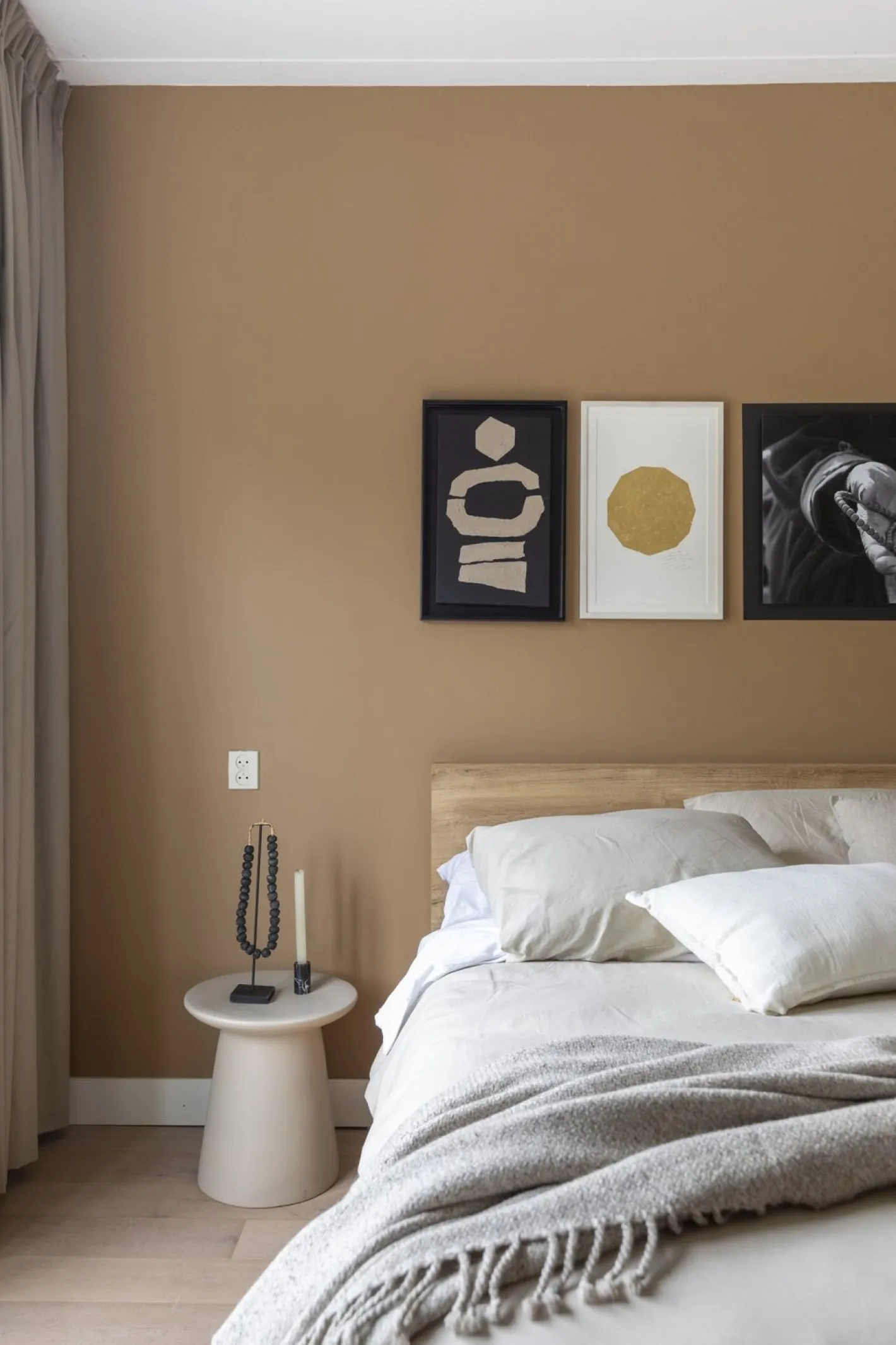 Sale HKLIVING Earthenware M Bijzettafel Naturel, Cream