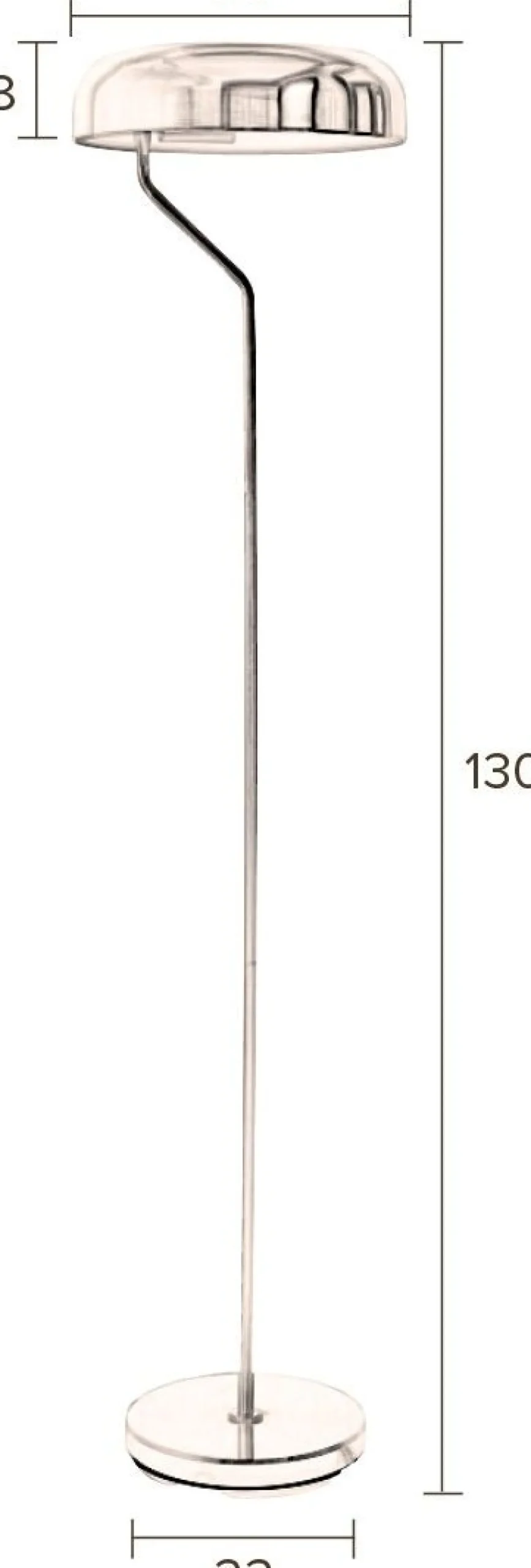 Sale Dutchbone Eclipse Vloerlamp Brass