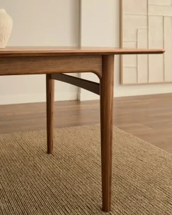 Discount Kave Home Elan Uitschuifbare Eettafel Bruin