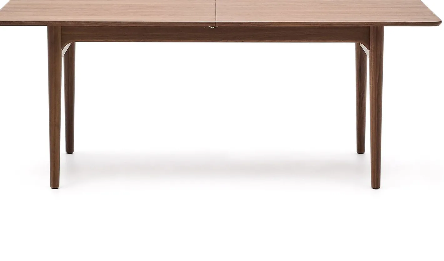 Discount Kave Home Elan Uitschuifbare Eettafel Bruin