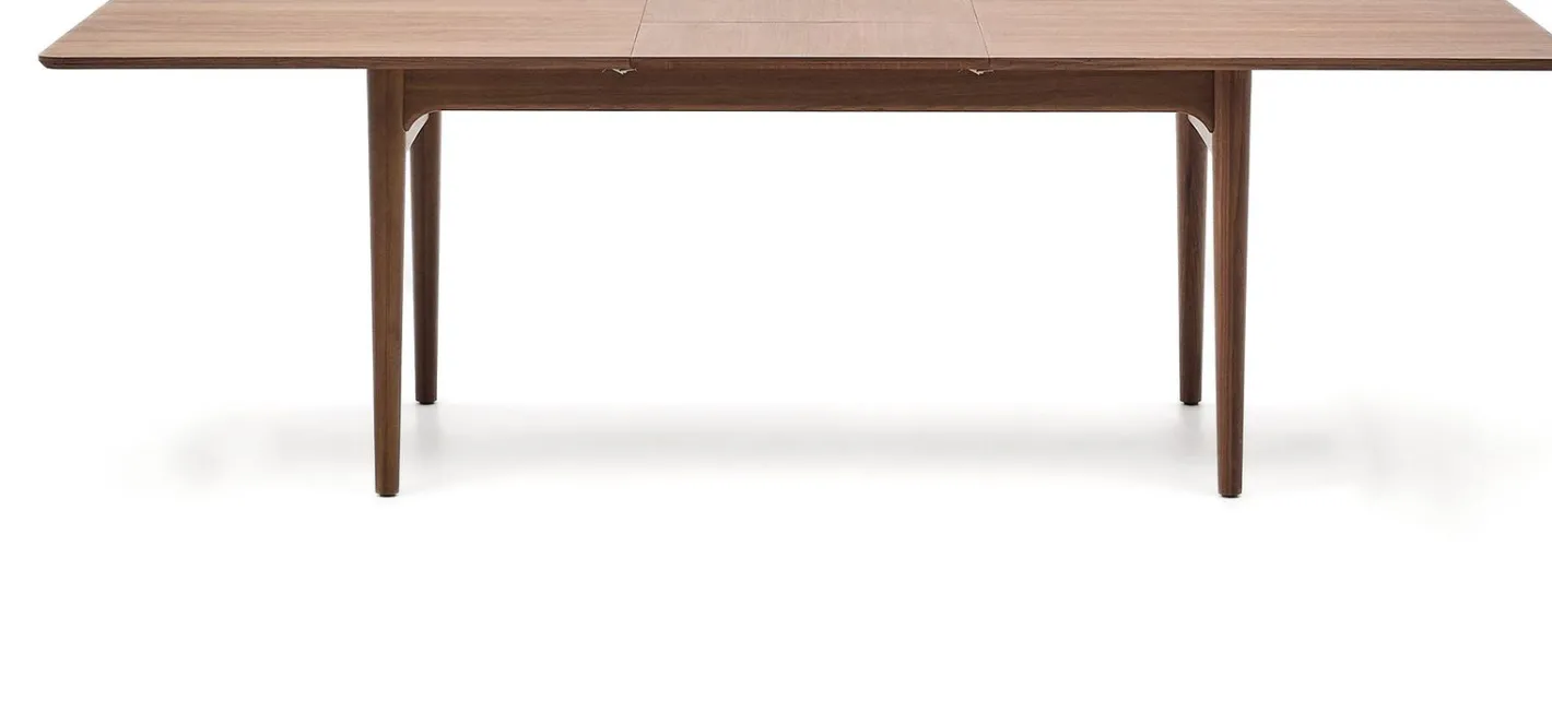 Discount Kave Home Elan Uitschuifbare Eettafel Bruin