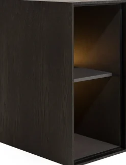Clearance XOOON Elements 2 Niches Kast Onyx