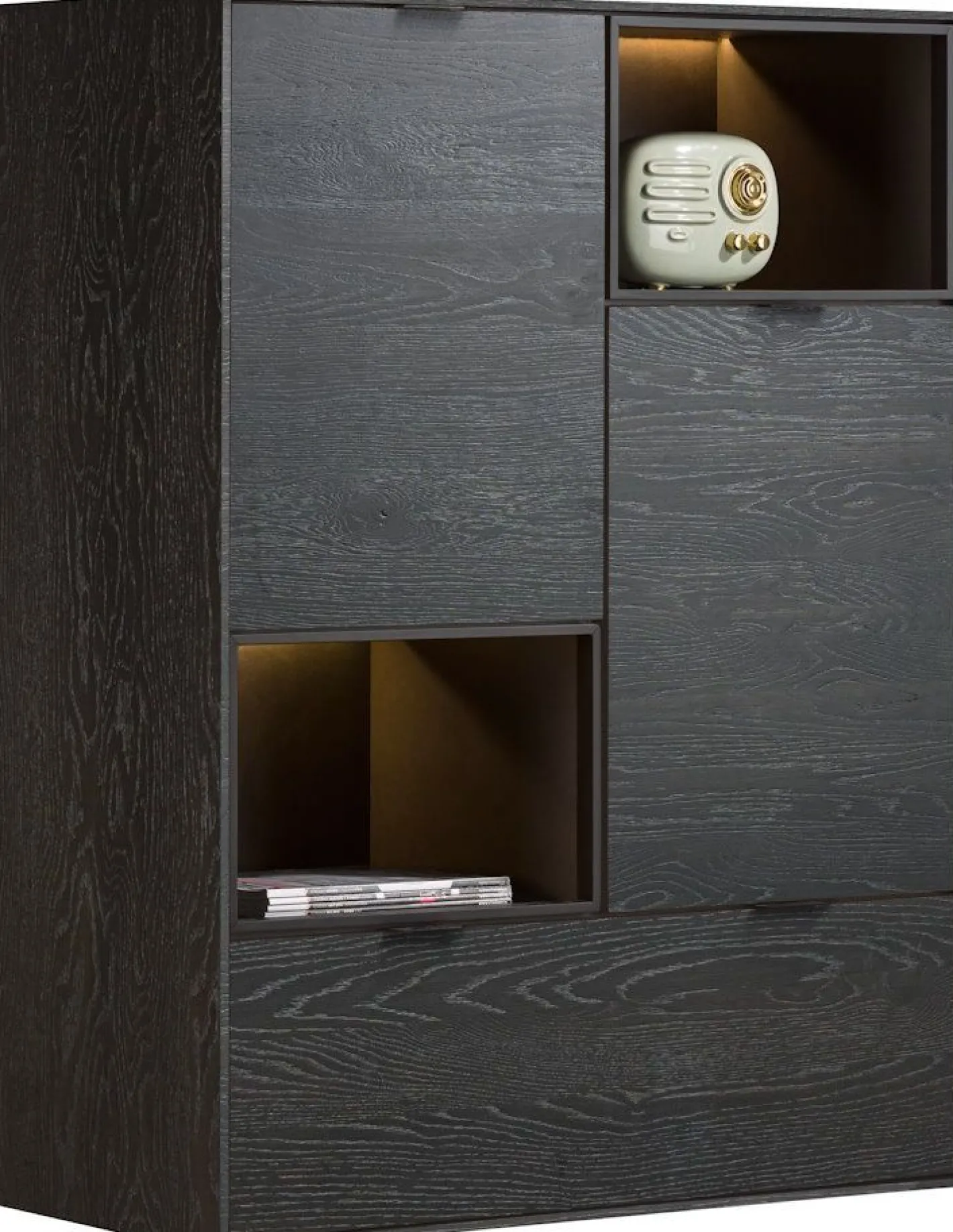 Clearance XOOON Elements Highboard Onyx