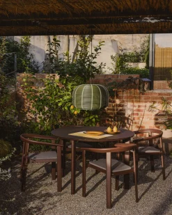Kave Home Erice Ronde Tuintafel Bruin
