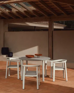 Clearance Kave Home Erice Ronde Tuintafel Ecru