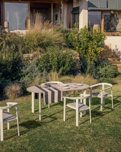 Online Kave Home Erice Tuinstoel Ecru