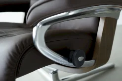 Best Stressless Erik L Relaxfauteuil + Hocker Black