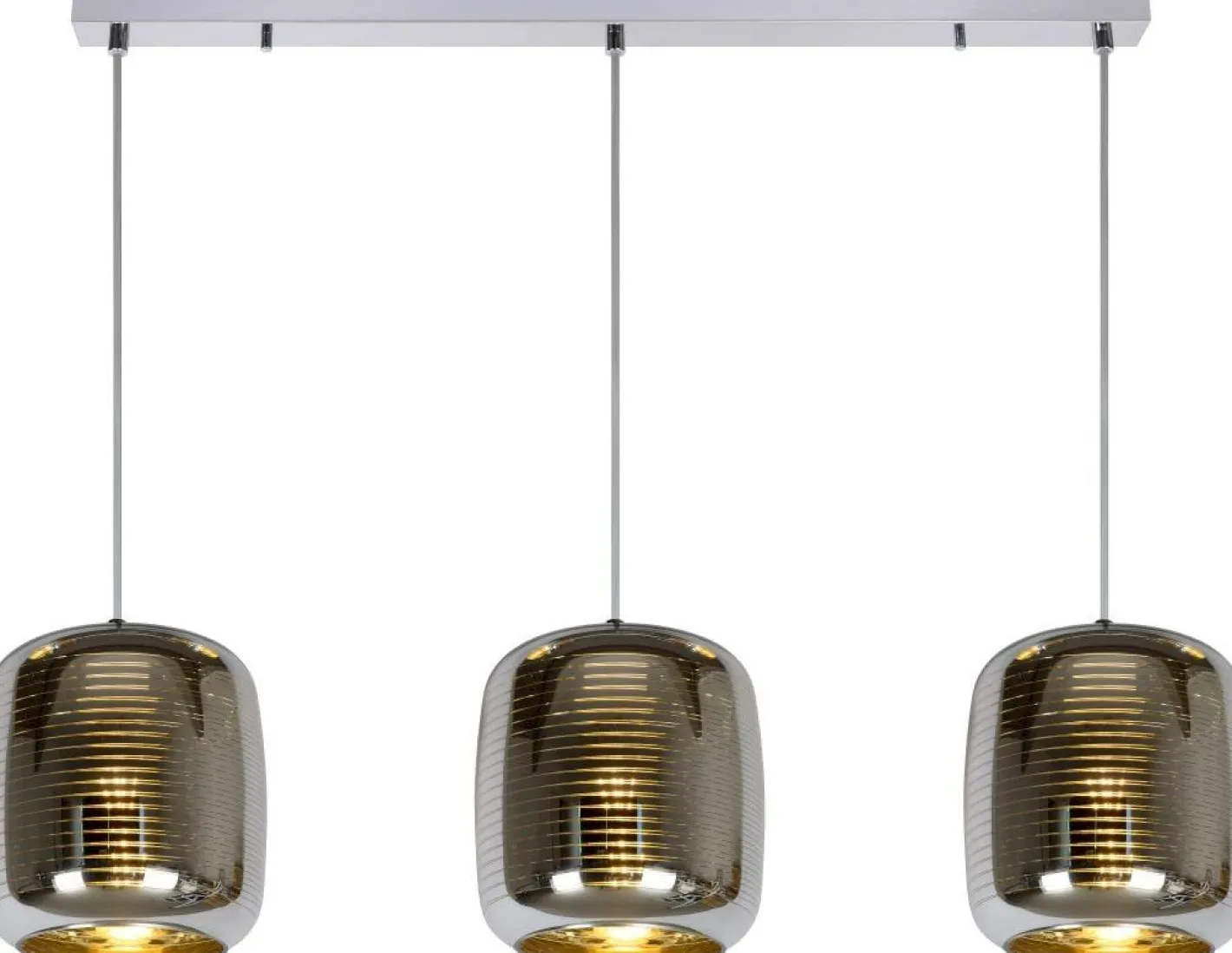 Discount Lucide Eryn Hanglamp Chroom, Goud