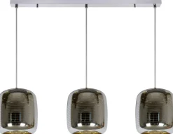 Discount Lucide Eryn Hanglamp Chroom, Goud