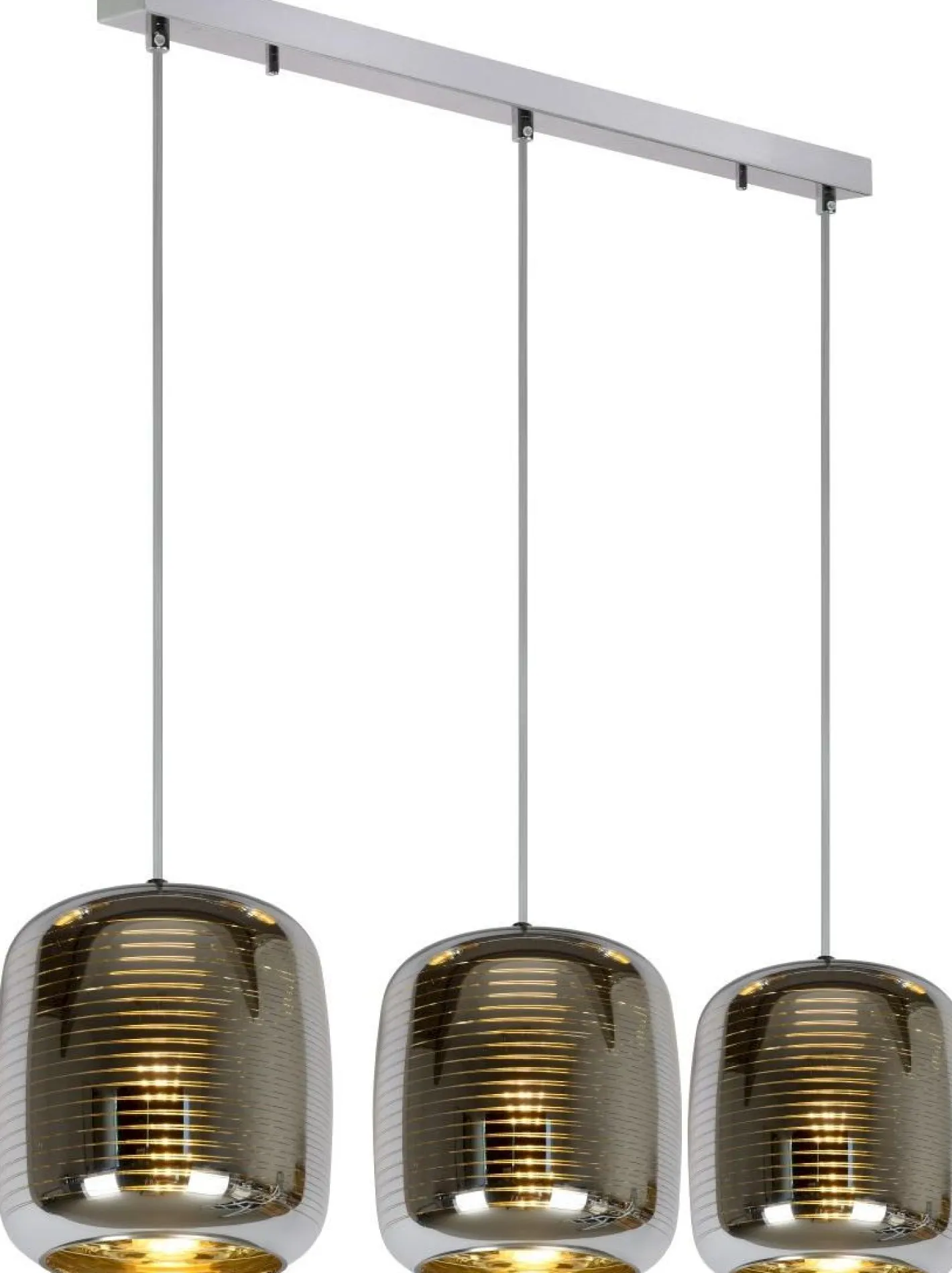 Discount Lucide Eryn Hanglamp Chroom, Goud