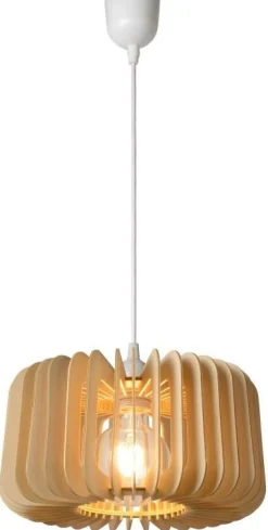 Discount Lucide Etta Hanglamp Naturel, Wit