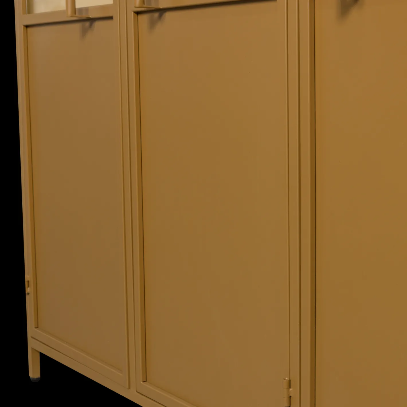 New WOOOD Exhibit 3-deurs Vitrinekast Honey Yellow