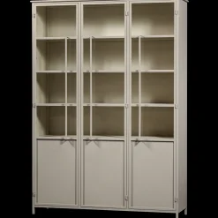 Online WOOOD Exhibit 3-deurs Vitrinekast Sand