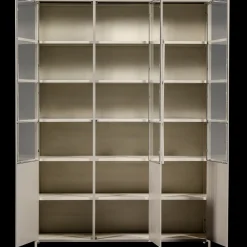 Online WOOOD Exhibit 3-deurs Vitrinekast Sand