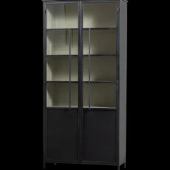 Hot WOOOD Exhibit 2-deurs Vitrinekast Black