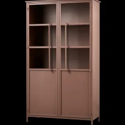 Clearance WOOOD Exhibit 2-deurs Vitrinekast Tan