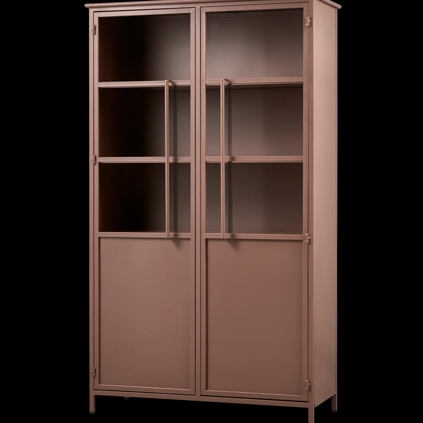 Clearance WOOOD Exhibit 2-deurs Vitrinekast Tan