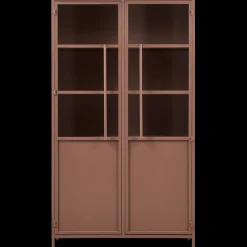 Clearance WOOOD Exhibit 2-deurs Vitrinekast Tan