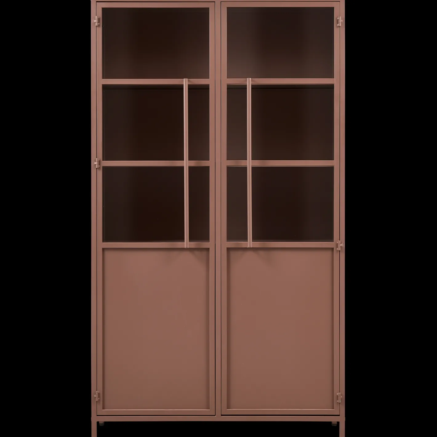 Clearance WOOOD Exhibit 2-deurs Vitrinekast Tan