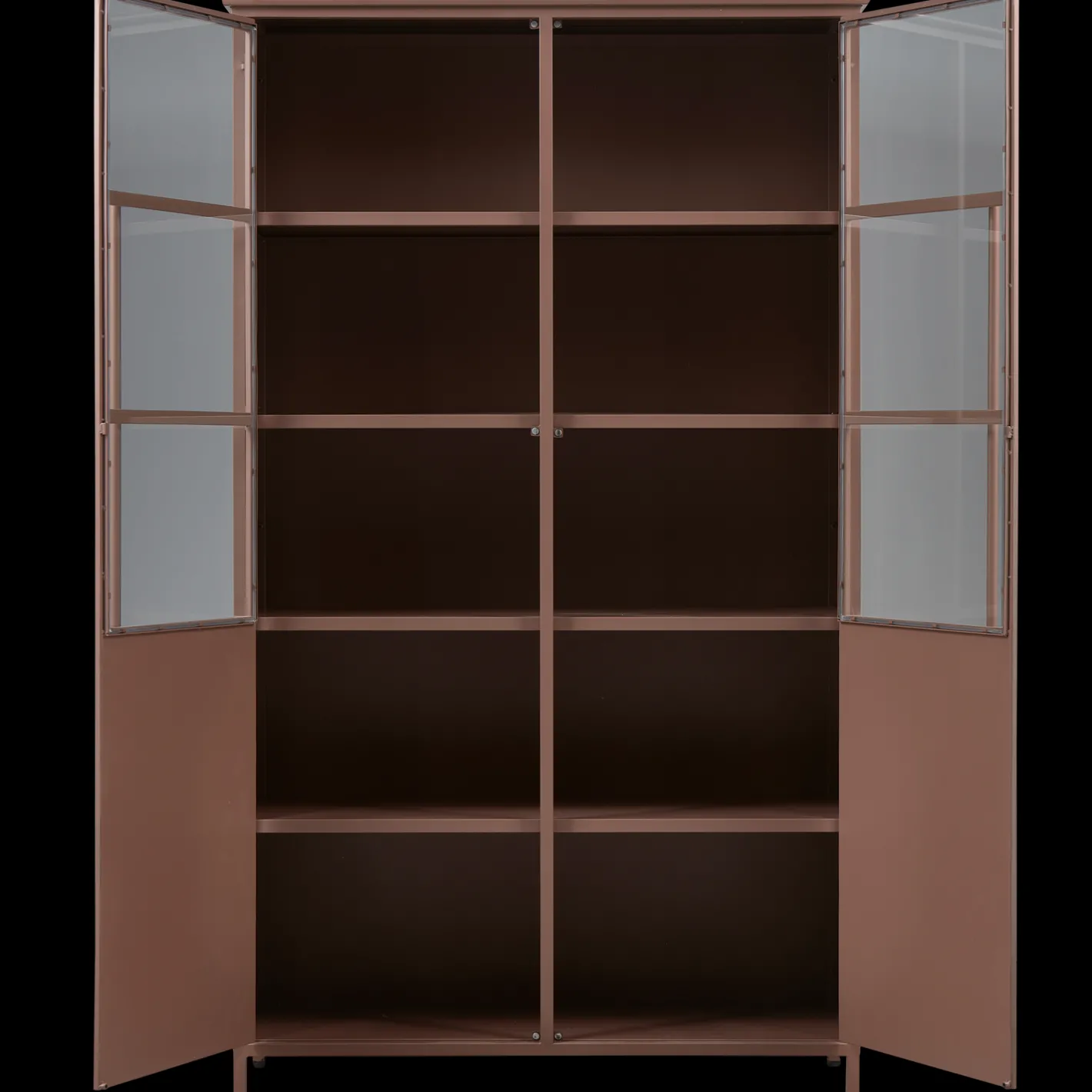 Clearance WOOOD Exhibit 2-deurs Vitrinekast Tan