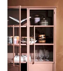 Clearance WOOOD Exhibit 2-deurs Vitrinekast Tan