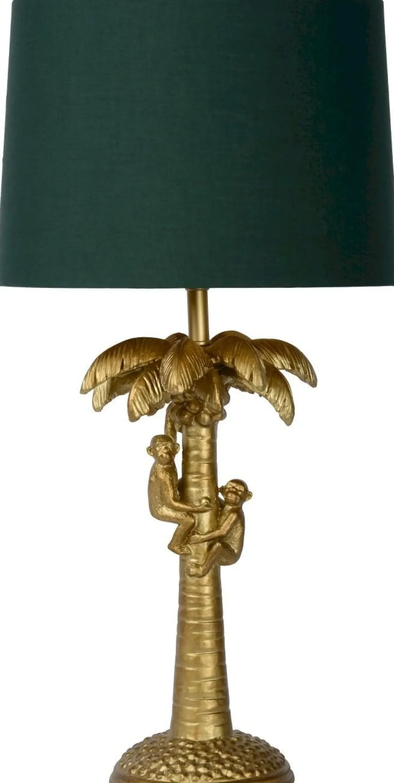 Discount Lucide Extravaganza Coconut Tafellamp Goud, Groen