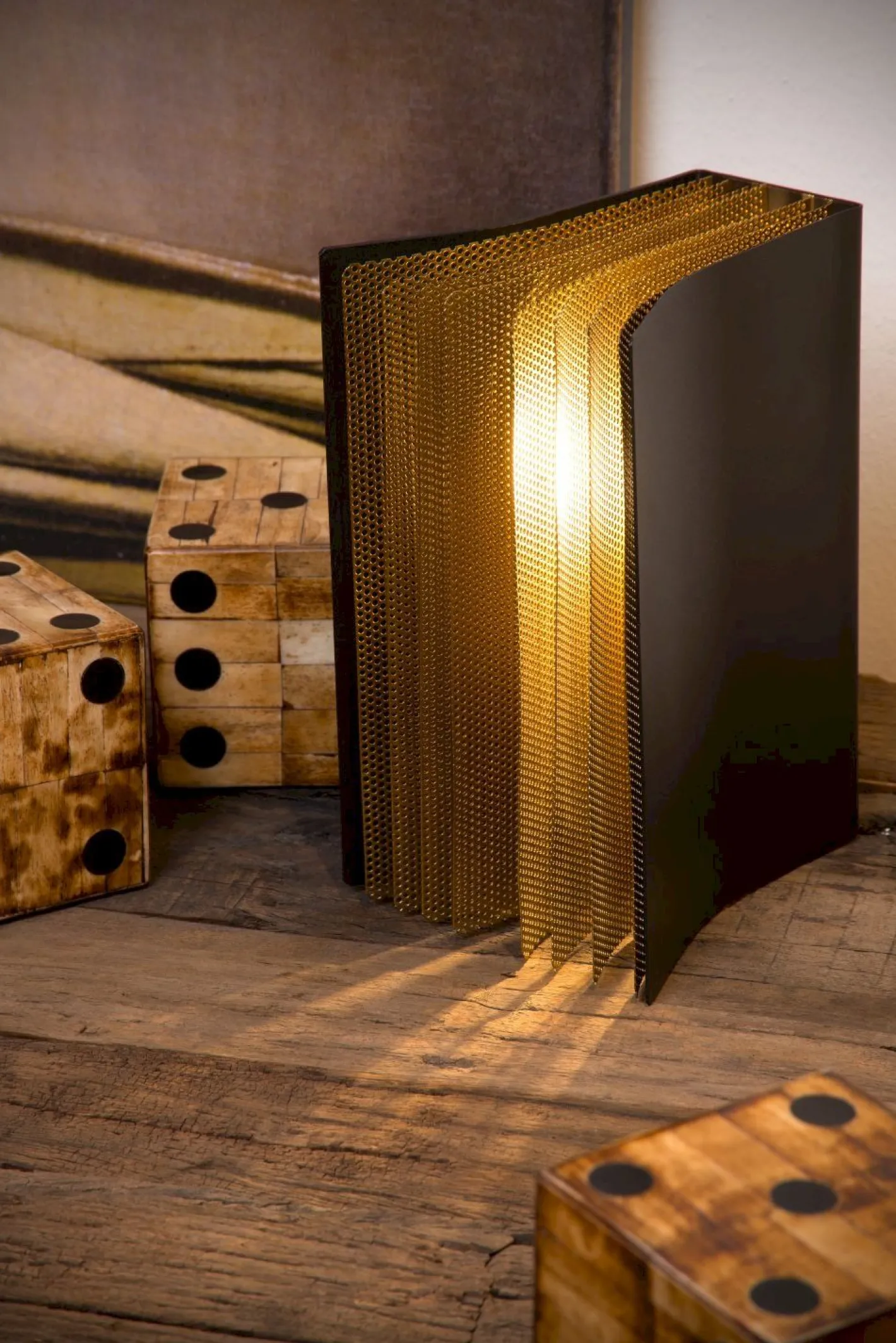 Clearance Lucide Extravaganza Livret Tafellamp Zwart, Goud