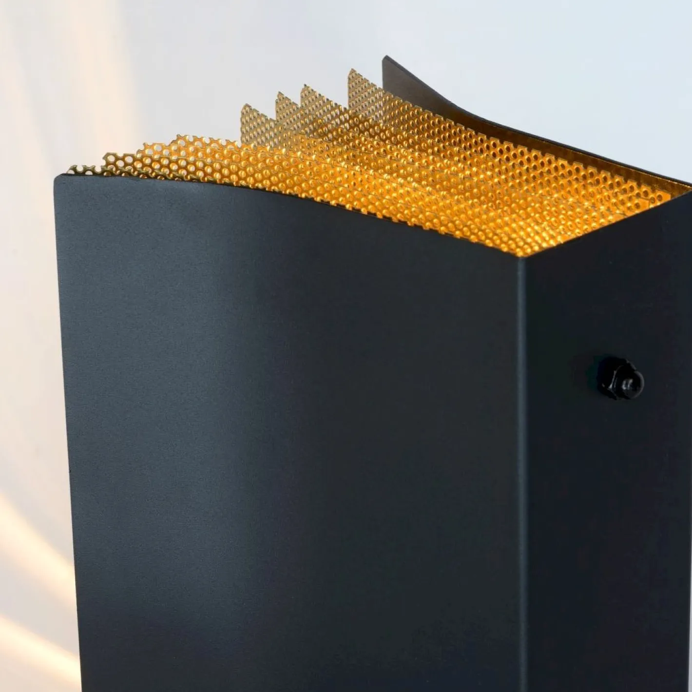 Clearance Lucide Extravaganza Livret Tafellamp Zwart, Goud