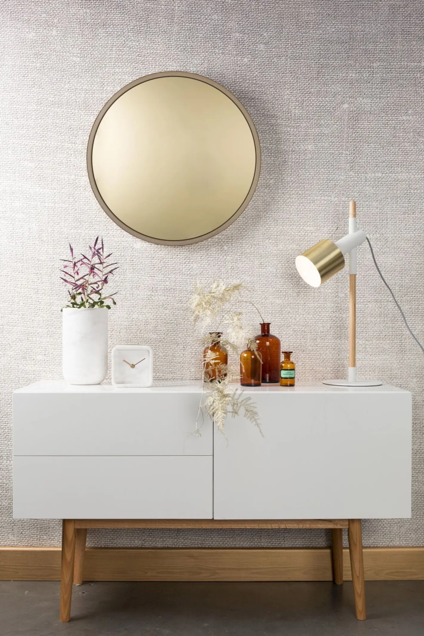 Best Zuiver Fajen Marble Vaas White