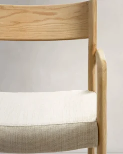 Best Kave Home Falconera Armstoel Beige, Naturel