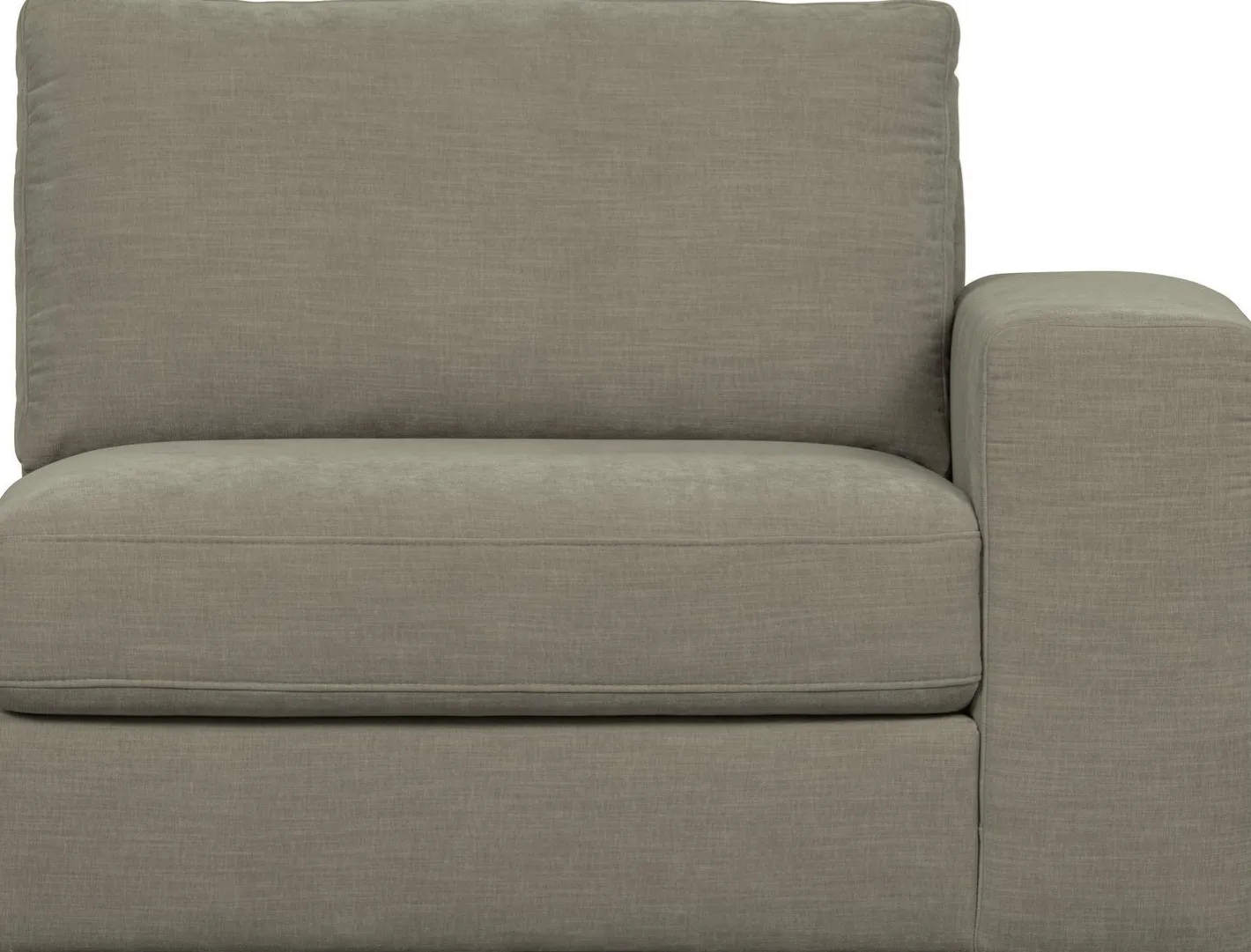 Outlet vtwonen Family 1-zits met arm rechts Elementenbank Warm Grey