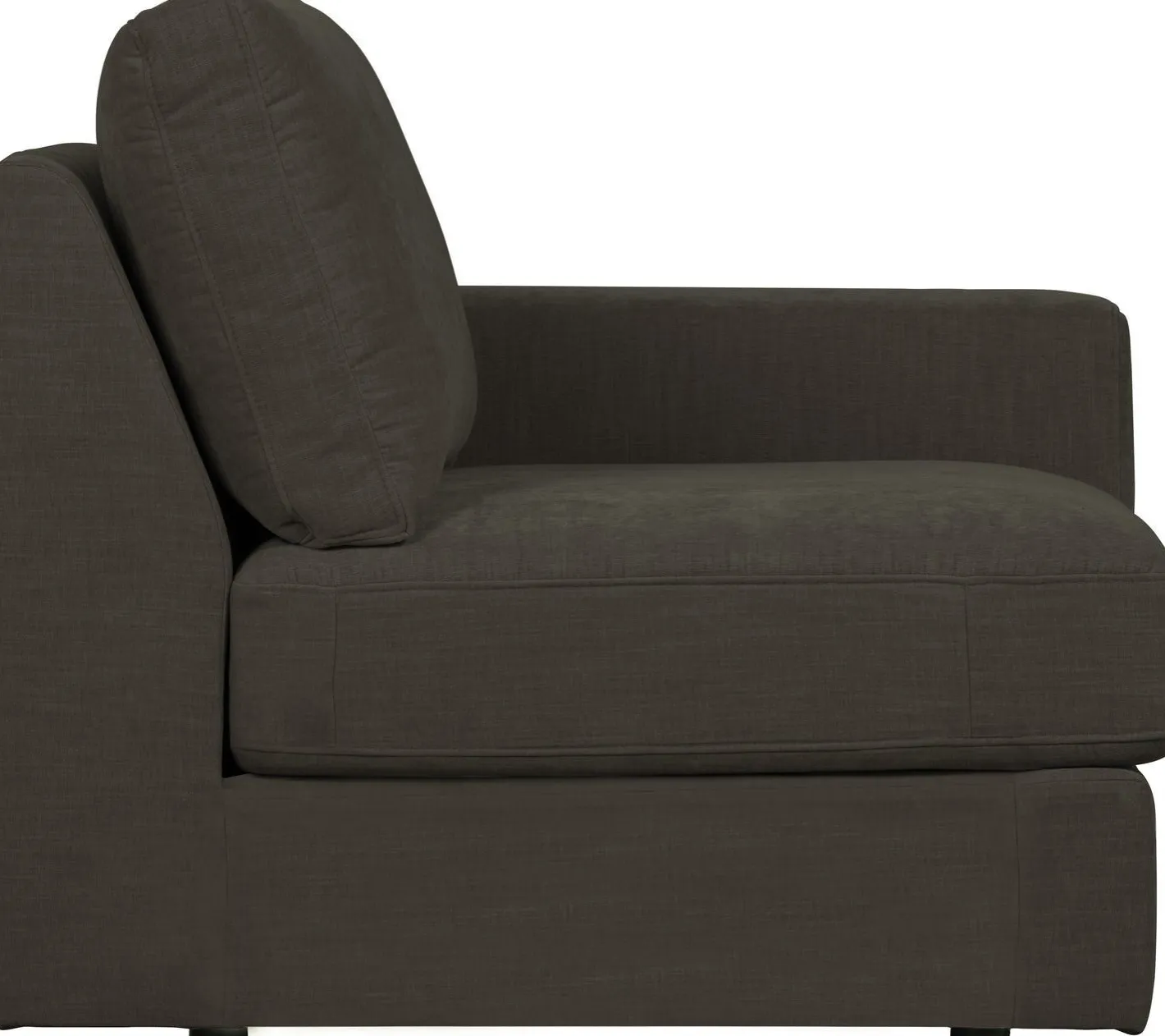 Clearance vtwonen Family 1-zits met arm rechts Elementenbank Anthracite