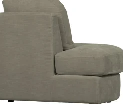 Online vtwonen Family 1-zits ronde hoek links Elementenbank Warm Grey