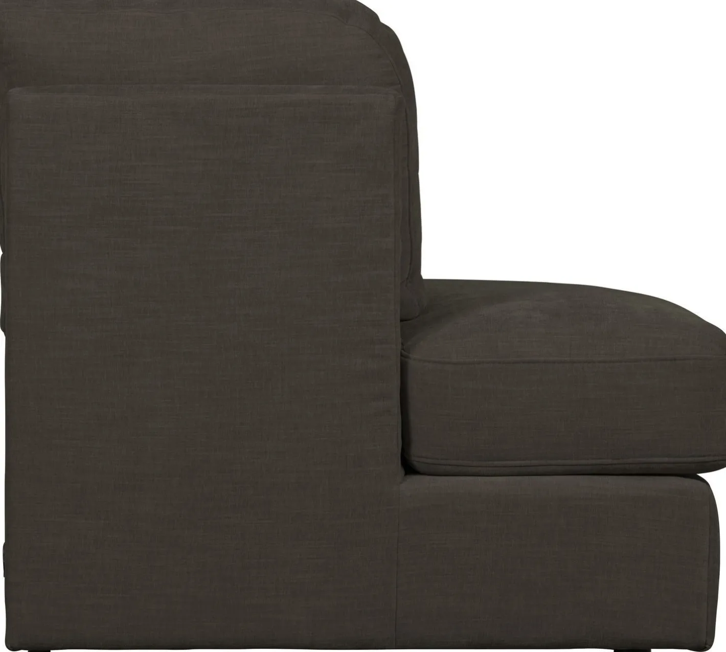 Discount vtwonen Family 1-zits ronde hoek links Elementenbank Anthracite