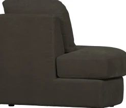 Discount vtwonen Family 1-zits ronde hoek links Elementenbank Anthracite