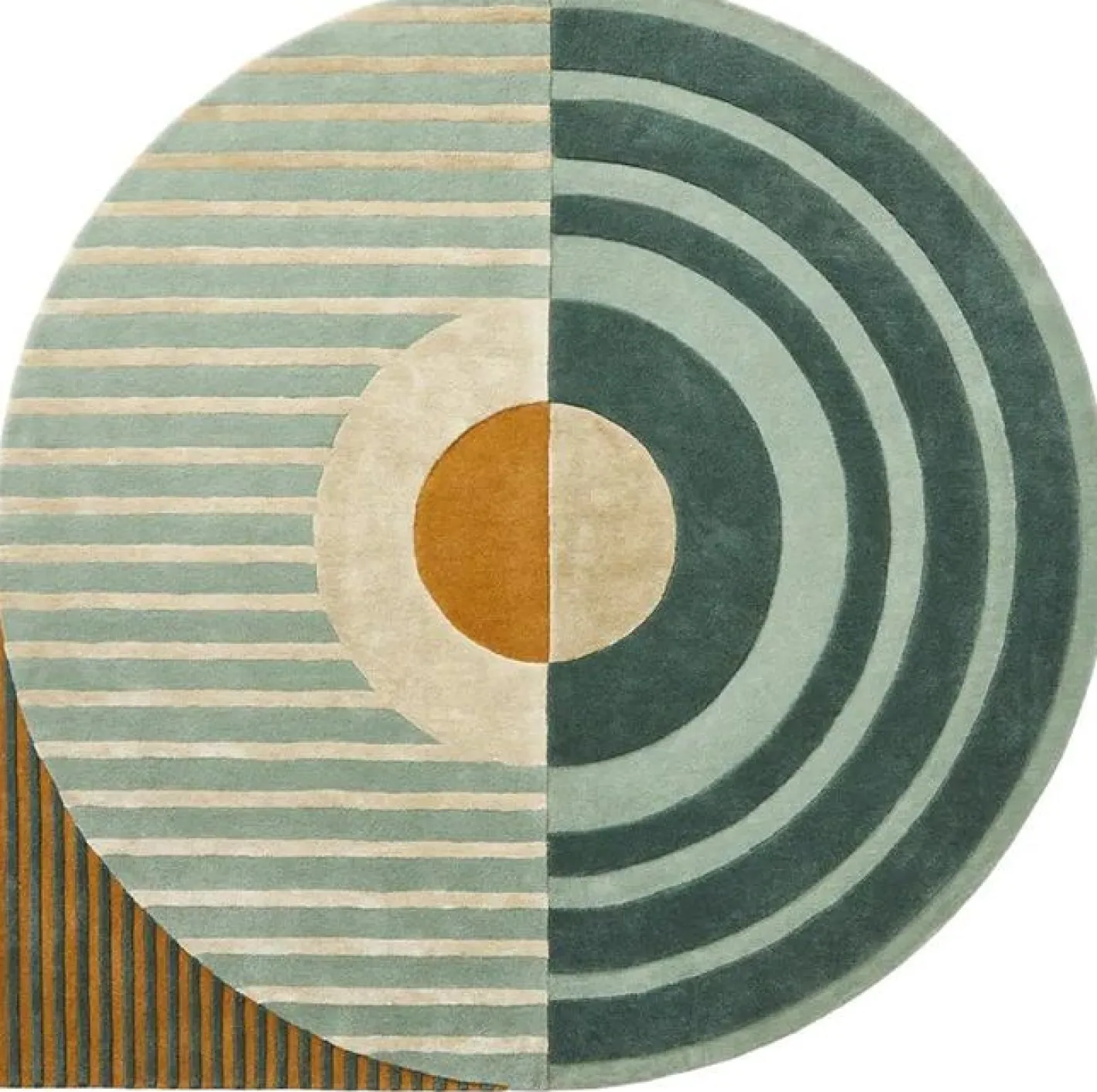 Sale Brinker Carpets Fano Girare Vloerkleed Green