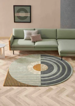 Sale Brinker Carpets Fano Girare Vloerkleed Green