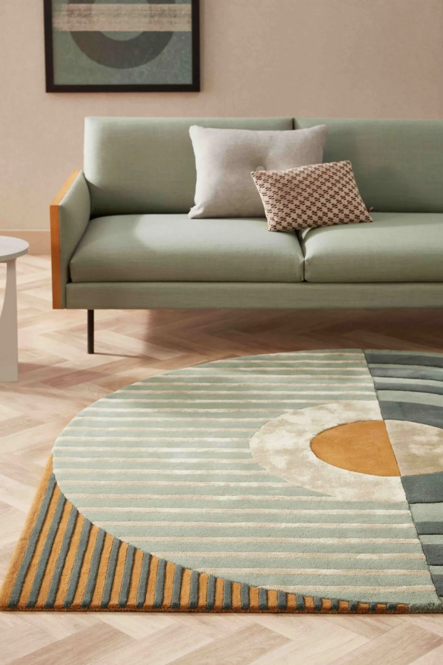 Sale Brinker Carpets Fano Girare Vloerkleed Green