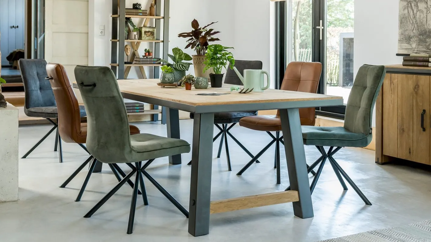 Outlet Henders en Hazel Farmland Eettafel Railway Brown