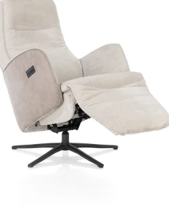 Outlet Henders en Hazel Felino Incl. Accu Relaxfauteuil Kiezel