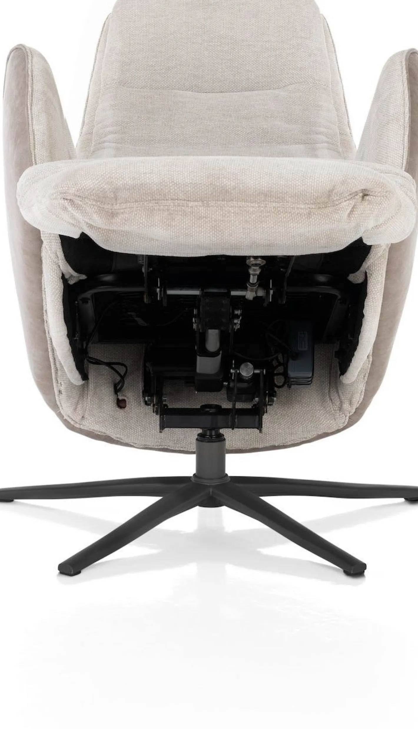 Outlet Henders en Hazel Felino Incl. Accu Relaxfauteuil Kiezel