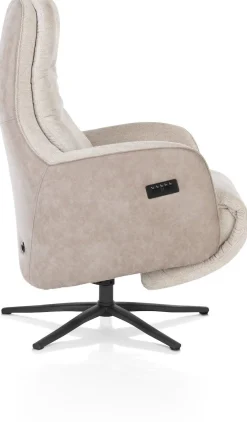 Outlet Henders en Hazel Felino Incl. Accu Relaxfauteuil Kiezel