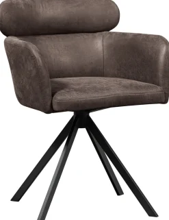 Clearance WOOOD Fenne Eetkamerstoel Black, Grey