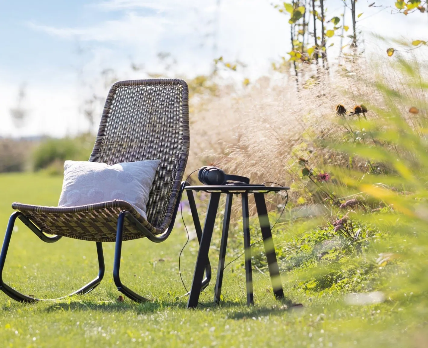 WOOOD Fer Tuin Bijzettafel Black