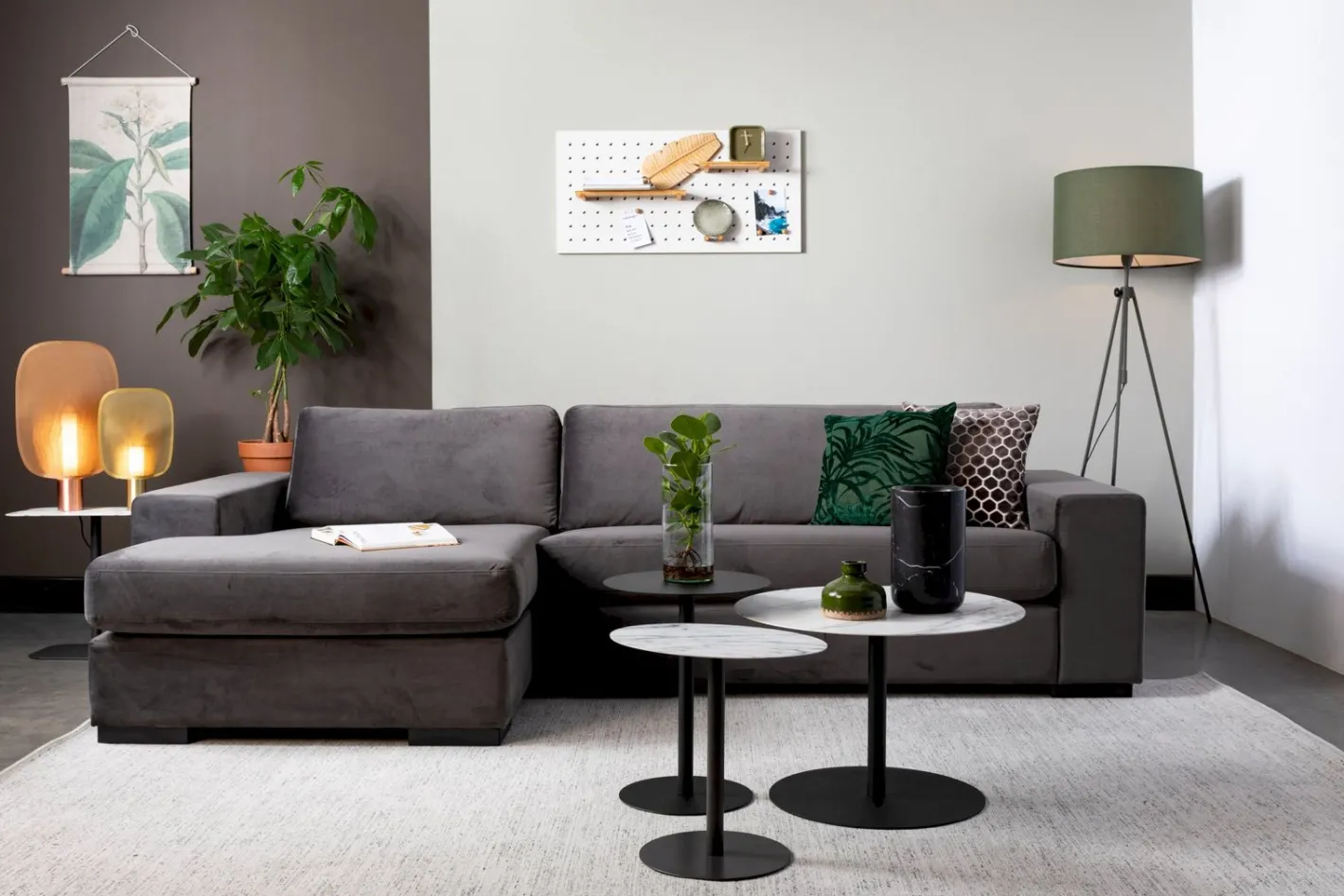 Sale Zuiver Fiep Rechts Hoekbank Grey