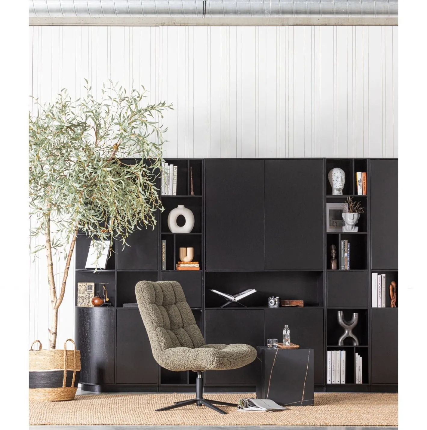 Outlet WOOOD Finca Links TV-meubel Deep Black