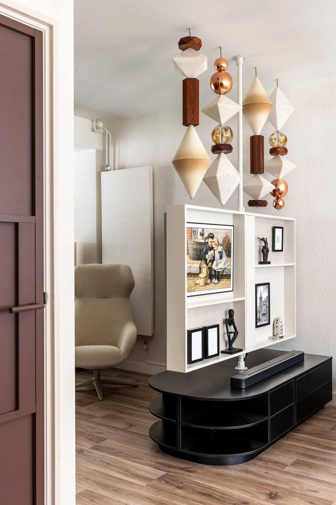 Outlet WOOOD Finca Links TV-meubel Deep Black