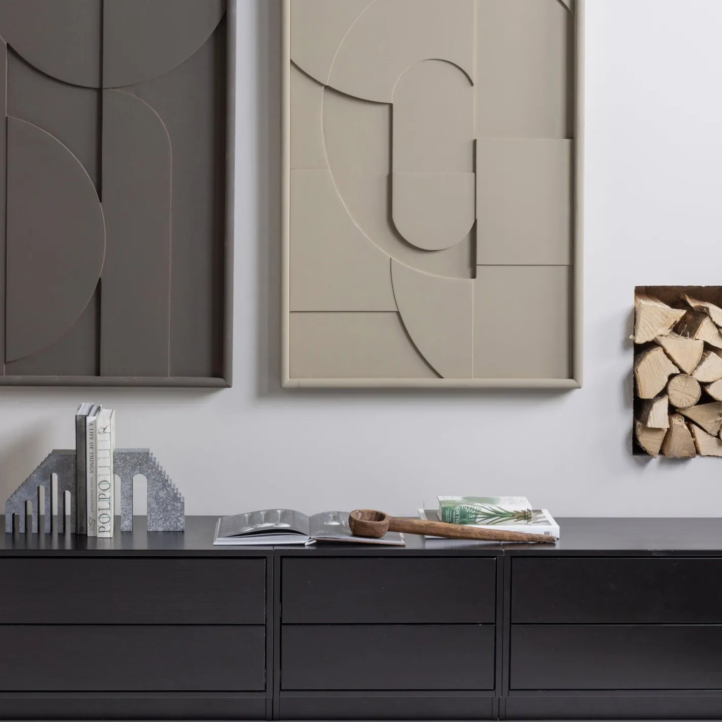 Outlet WOOOD Finca TV-meubel Deep Black