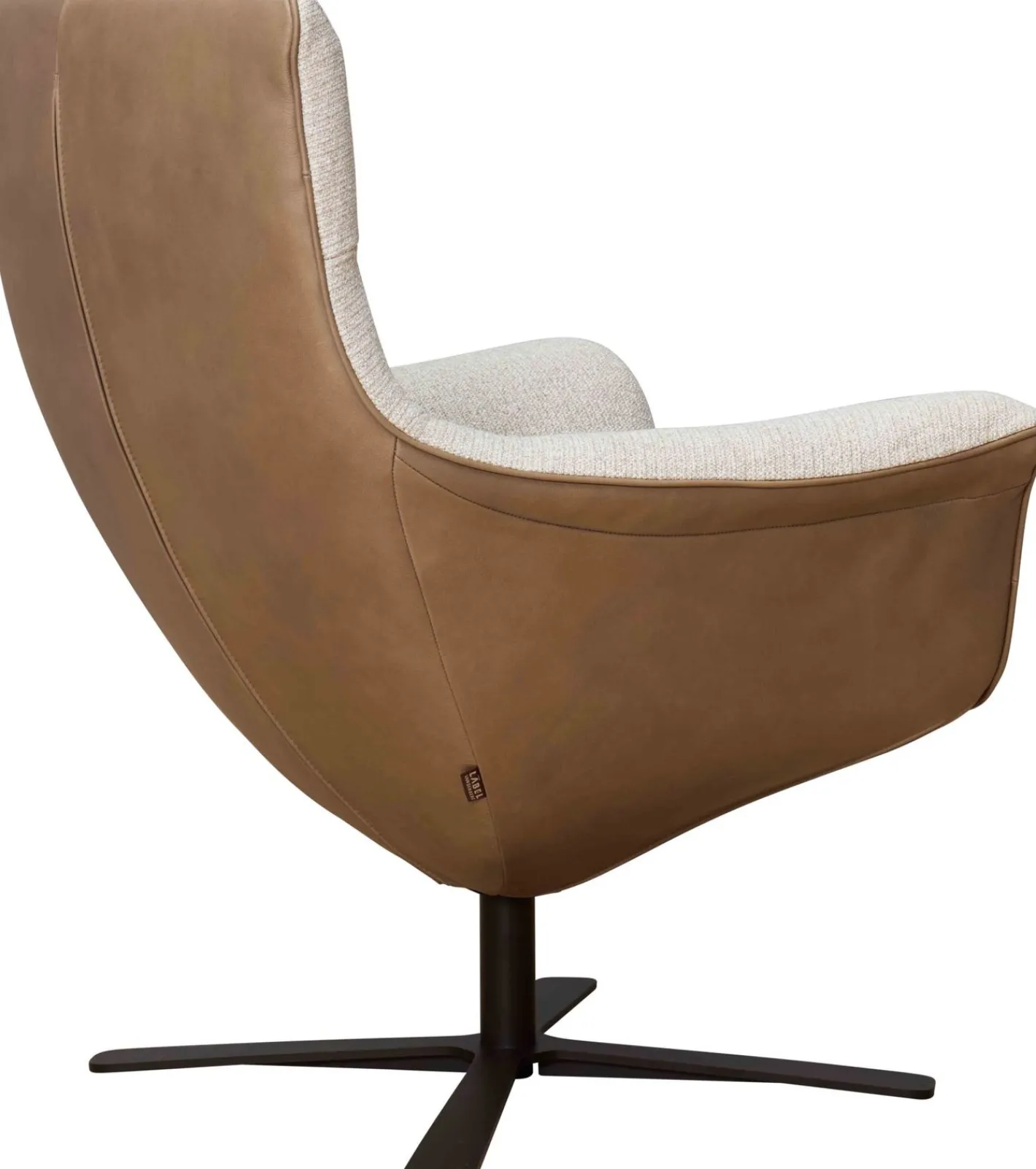 Clearance LABEL Vandenberg First Lady Fauteuil Stone, Naturel