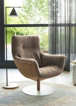 Hot LABEL Vandenberg First Lady Fauteuil Stone, Shitake